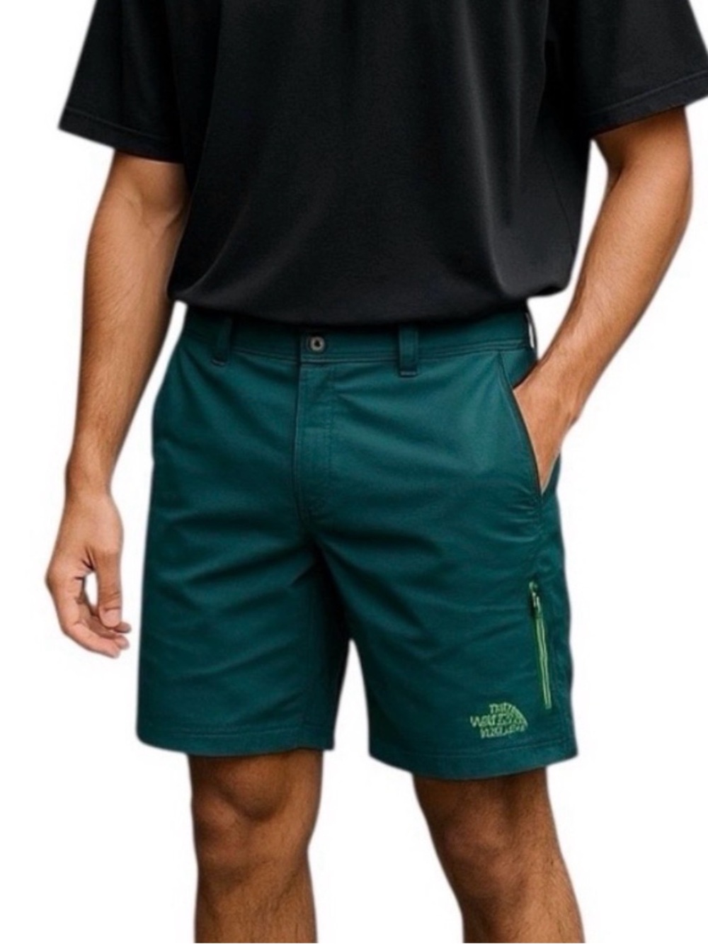 The North Face Pacific Creek Boardshorts Men's Performance Shorts Zion Green